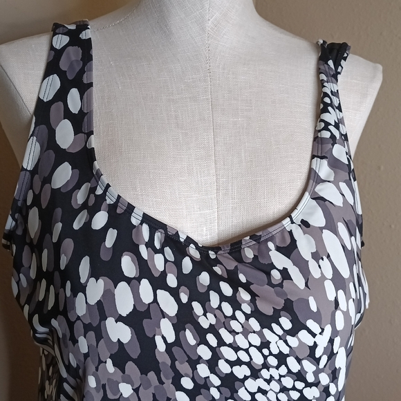 Swimsuits For All Tankini Top Size 20 Side Tie Scoop Neck - Picture 2 of 12